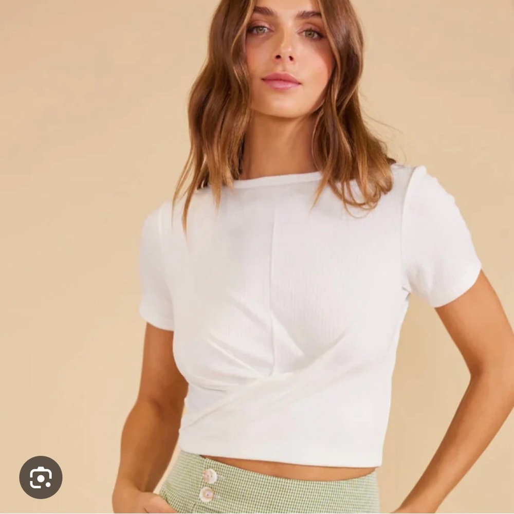 Mink Pink Zeta crop top NWT